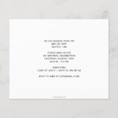 Papier Budget Rustic Green Botanical Mariage Faire-part (Dos)