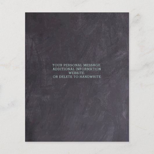 Papier Budget Rustic Green Bridal Brunch Invitation (Dos)