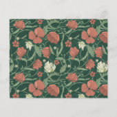 Papier Budget Rustic Green Floral Couples Invitation de d (Dos)