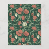 Papier Budget Rustic Green Floral Fête des mariées Invita (Dos)