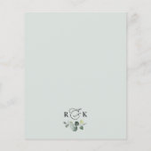 Papier Budget Rustic Green Invitation à la douche nuptial (Dos)