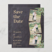 Papier Budget Rustic Green Photo QR Code Enregistrer La D (Devant / Derrière)