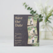 Papier Budget Rustic Green Photo QR Code Enregistrer La D (Debout devant)