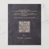 Papier Budget Rustic Green Photo QR Code Enregistrer La D (Dos)