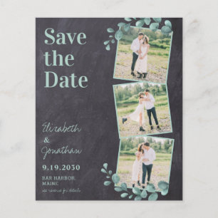 Papier Budget Rustic Greenery QR Code Photo Enregistrer l