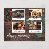Papier Budget Rustic Happy Holidays Instant Multi Photo (Devant)