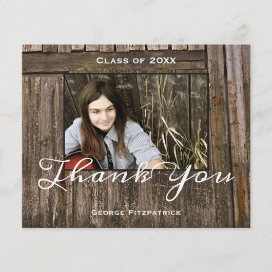 Papier Budget Rustic High School Merci (Devant)