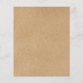 Papier Budget Rustic Kraft Script Wedding Invitation (Dos)