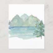 Papier Budget Rustic Mountain Adventure Fête des mariées (Dos)