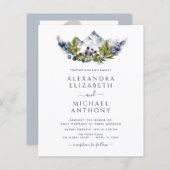 Papier Budget Rustic Mountains Mariage photo (Devant / Derrière)