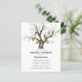 Papier Budget Rustic Oak Tree nuptiale douche Invitation (Debout devant)