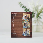 Papier Budget Rustic Photo Collag Faire-part de graduatio (Debout devant)