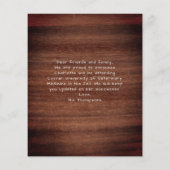 Papier Budget Rustic Photo Collag Faire-part de graduatio (Dos)