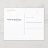 Papier Budget Rustic Photo Collag Faire-part de graduatio (Dos)