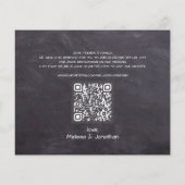 Papier Budget Rustic Photo Collage QR Code Enregistrer La (Dos)