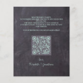 Papier Budget Rustic Photo Greenery QR Code Enregistrer l (Dos)