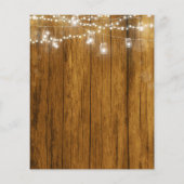 Papier BUDGET Rustic Static Mason Jar Faire-part de maria (Dos)