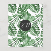 Papier Budget Rustic Tropical Greenergie Faire-part de ma (Dos)