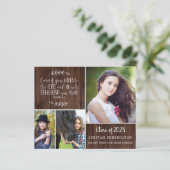 Papier BUDGET Rustic Wood Christian Graduation Verse (Debout devant)