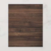 Papier Budget Rustic Wood Cross Confirmation Invitation (Dos)