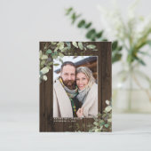 Papier Budget Rustic Wood Eucalyptus Photo Enregistrer la (Debout devant)