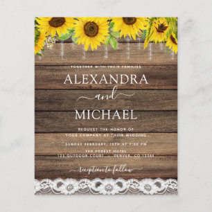 Papier Budget Rustique Agritourisme tournesol Rustique Ma