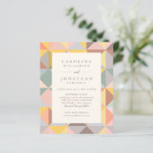 Papier Budget Rustique Art géométrique Stylish Mariage In (Debout devant)