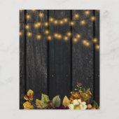 Papier Budget rustique automne bébé garçon de douche invi (Dos)