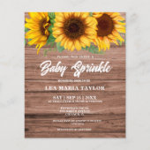 Papier Budget Rustique Automne En Bois Tournesol Bébé Par (Devant)