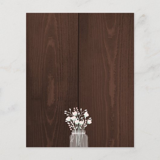 Papier Budget rustique automne laisse la nuptiale invitat (Dos)