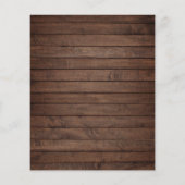 Papier Budget Rustique Bois Chaîne Lumières & Mariage den (Dos)