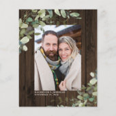 Papier Budget Rustique Bois Eucalyptus Photo Enregistrer (Devant)