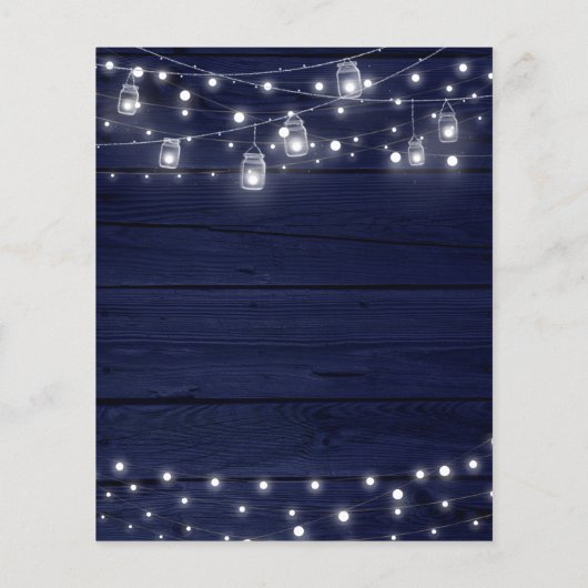 Papier Budget Rustique Bois Mason Faire-part de mariage j (Dos)