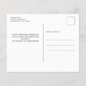 Papier Budget Rustique Bois vert Invitation nuptiale (Dos)