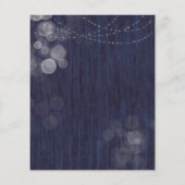 Papier BUDGET Rustique Bokeh Lumières Faire-part de maria (Dos)