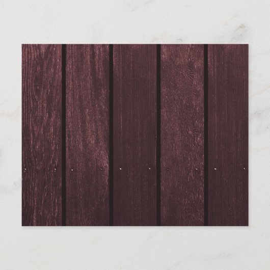 Papier Budget rustique bordeaux invitation à la douche nu (Dos)