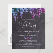 Papier Budget Rustique Botanique Eucalyptus Mariage Invit (Devant / Derrière)