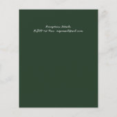 Papier Budget Rustique Cabine dans Woods Mariage Invitati (Dos)