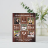 Papier Budget Rustique Célébration De La Vie 5 Mémorial P (Debout devant)