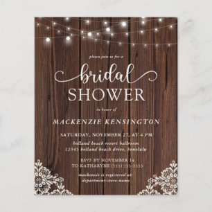 Papier BUDGET Rustique Chaîne de bois Fête des mariées de