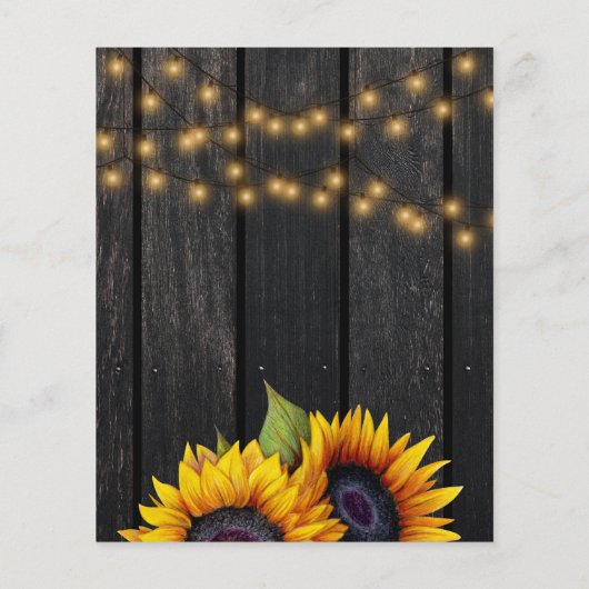 Papier Budget rustique changement de plan faire-part (Dos)