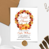 Papier Budget Rustique Citrouille nuptiale Invitation de