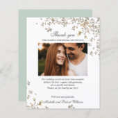 Papier BUDGET RUSTIQUE Été Printemps MERCI photo (Devant / Derrière)