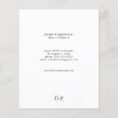 Papier Budget Rustique Eucalyptus & Fête des mariées Or (Dos)