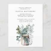 Papier Budget Rustique Eucalyptus nuptiale de douche Invi (Devant)