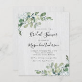 Papier BUDGET Rustique Eucalyptus nuptiale invitation à l (Devant / Derrière)