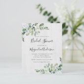 Papier BUDGET Rustique Eucalyptus nuptiale invitation à l (Debout devant)