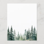 Papier Budget rustique faire-part de mariage de la forêt  (Dos)