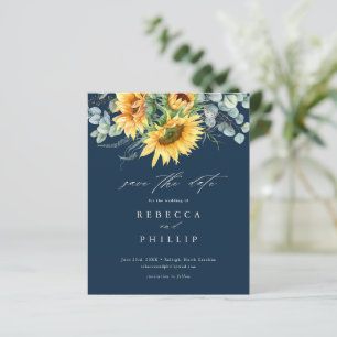 Papier Budget Rustique Faire-Part de Mariage Tournesol