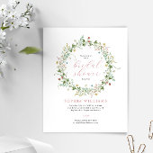 Papier Budget Rustique Fleur sauvage nuptiale Invitation 